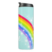 名前レインボースターティール(緑がかった色)ブルースカイ タンブラー (回転右)