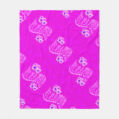 名前ロゴ(デイジー付き)、 フリースブランケット (正面)