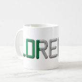 名前ロレンツォイタリアン国旗の色タイポグラフィ コーヒーマグカップ (正面左)