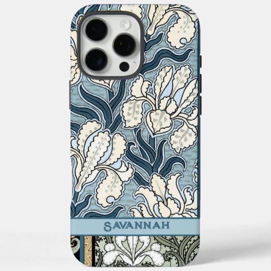 名前ヴィンテージ虹彩パターン Case-Mate iPhoneケース (裏面)