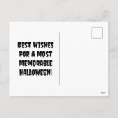 名前不気味はがき（濃いオレンジと黒） シーズンポストカード (裏面)