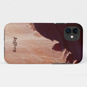 名前付きの南西の茶色、ピンク、および黄褐色 Case-Mate iPhoneケース (裏面(横))