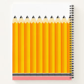 名前付きの教師用鉛筆ノート ノートブック (裏面)