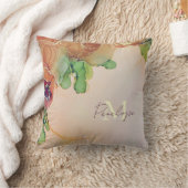 名前付きフローラ クッション (ブランケット)