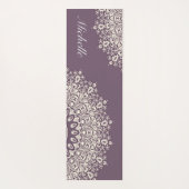 名前付きマンダラヨガマット，個人用設定，カスタム ヨガマット (裏面)