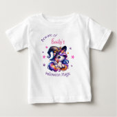 名前付きユニコーンガールズハロウィン ベビーTシャツ (正面)