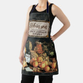 名前付きワインとフルーツオールオーバープリントエプロンの追加 エプロン (インサイチュ)