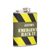 名前付き緊急バックアップchevronメンズお尻フラスコ フラスク (右)