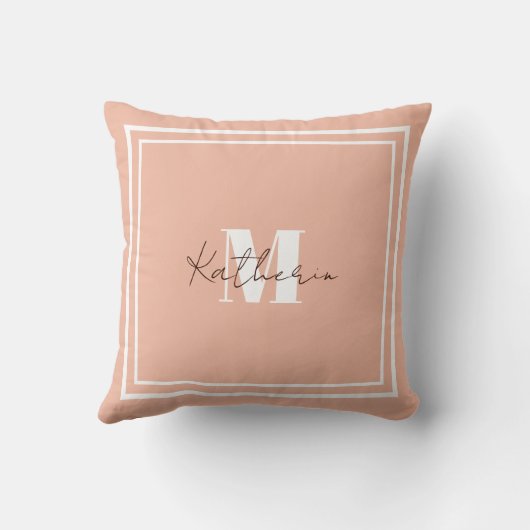 名前付き赤面の色F1B9A3 クッション (裏面)