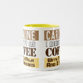 名前付き飲料の説明 ツートーンマグカップ (中央)