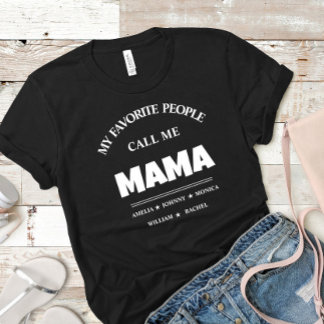 名前入りおばあちゃん ママ Tシャツ