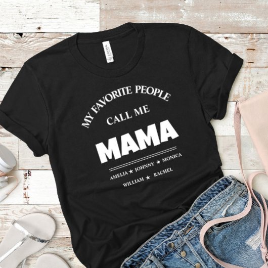名前入りおばあちゃん ママ Tシャツ