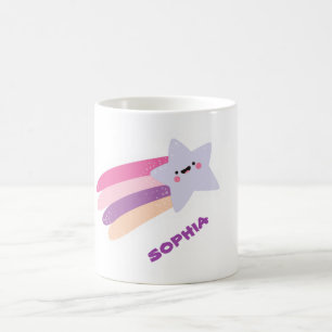 名前入りでかわいい星の虹の名前はマグをからかいます コーヒーマグカップ