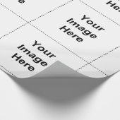 名前入りなあなたのカスタムなイメージか文字を加えて下さい ラッピングペーパー (角)