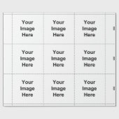名前入りなあなたのカスタムなイメージか文字を加えて下さい ラッピングペーパー (フラット)