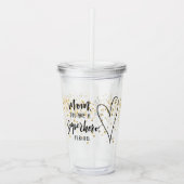 名前入りなお母さんのスーパーヒーローの母の日名前と アクリルタンブラー (正面)