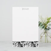 名前入りなアールデコの文房具 便箋 (スタンド正面)