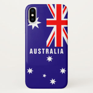 名前入りなオーストラリアのオーストラリアの旗 iPhone X ケース