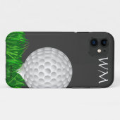 名前入りなゴルフ・ボールゴルフ Case-Mate iPhoneケース (裏面(横))