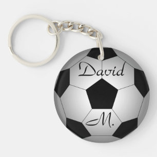 名前入りなサッカーボール キーホルダー