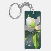 名前入りなテニスのマグノリア キーホルダー (正面左)