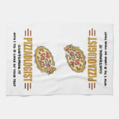 名前入りなピザ キッチンタオル (横)