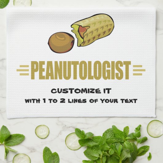 名前入りなピーナツ キッチンタオル (折り畳み)