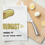 名前入りなピーナツ キッチンタオル (四つ折り)