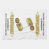 名前入りなピーナツ キッチンタオル (横)