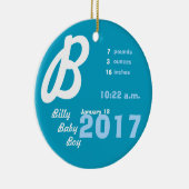 名前入りなベビーのオーナメント セラミックオーナメント (右)
