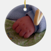 名前入りなベビーのオーナメント セラミックオーナメント (裏面)