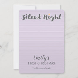 名前入りなベビーの初めてのクリスマスの写真 シーズンカード