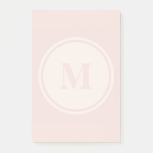 名前入りなモノグラムのモモのポスト・イット ポストイット (正面)