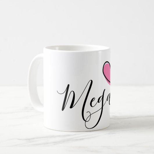 名前入りな一流のマグ コーヒーマグカップ (正面左)