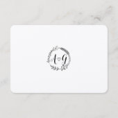 名前入りな健康で素朴なクラフトの挿入物カードを望みます エンクロージャーカード (裏面)