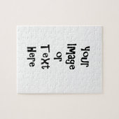 名前入りな写真および文字とカスタマイズ ジグソーパズル (横)