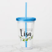 名前入りな名前/世界の最も最高のな叔母さんのタンブラー アクリルタンブラー (正面)