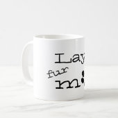 名前入りな犬の毛皮のお母さんのマグ コーヒーマグカップ (正面左)