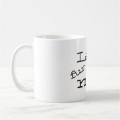 名前入りな犬の毛皮のお母さんのマグ コーヒーマグカップ (左)