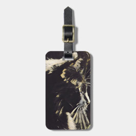 名前入りな猫好きの荷物のラベル ラゲッジタグ