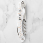 名前入りな結婚式のコルクせん抜き ソムリエナイフ (裏面)