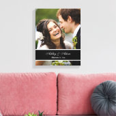 名前入りな結婚式の写真の記念品 キャンバスプリント (インサイチュ (リビング))