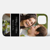 名前入りな結婚式の写真の記念品 Case-Mate iPhoneケース (裏面 (横))