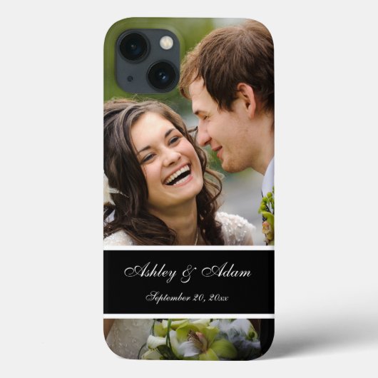 名前入りな結婚式の写真の記念品 Case-Mate iPhoneケース (裏面)