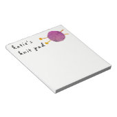 名前入りな編み物のギフトのアイディア ノートパッド (アングル)