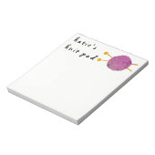 名前入りな編み物のギフトのアイディア ノートパッド (回転)