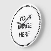 名前入りな腕時計 ラージ壁時計 (傾斜)