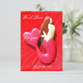 名前入りな赤毛の人魚 招待状 (スタンド正面)