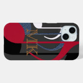 名前入りな音楽ノートのグラフィックデザイン Case-Mate iPhoneケース (裏面 (横))