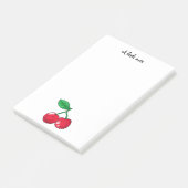 名前入りな2人の赤いさくらんぼの友人- ポストイット (アングル)